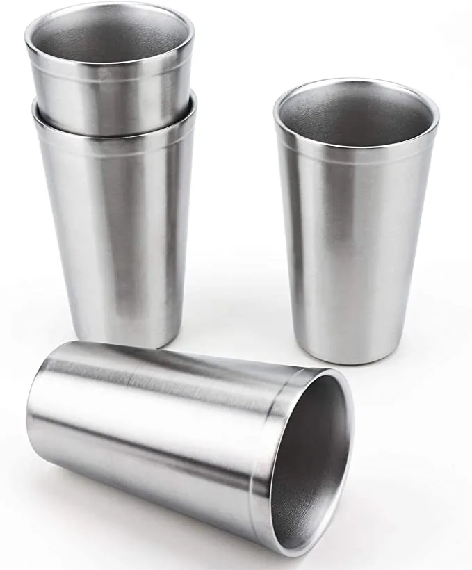 विंटेज स्टेनलेस स्टील के कप