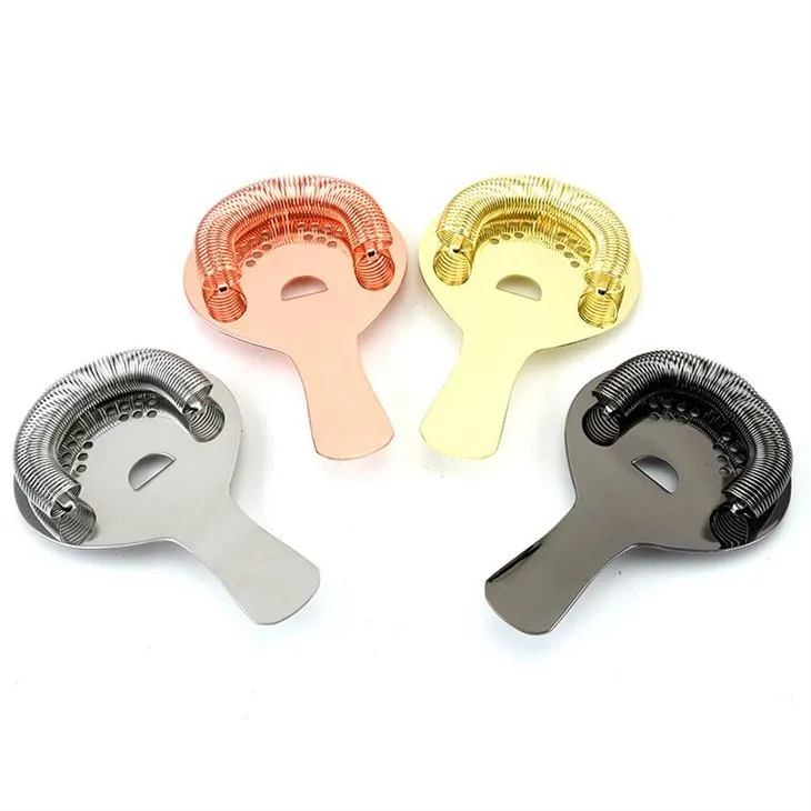 गोल्ड नागफनी छलनी स्टेनलेस स्टील कॉकटेल छलनी