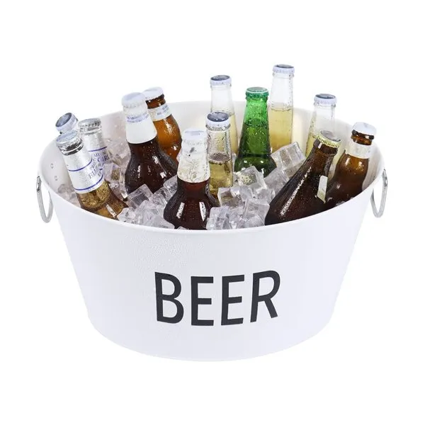 बड़े जस्ती पेय टब