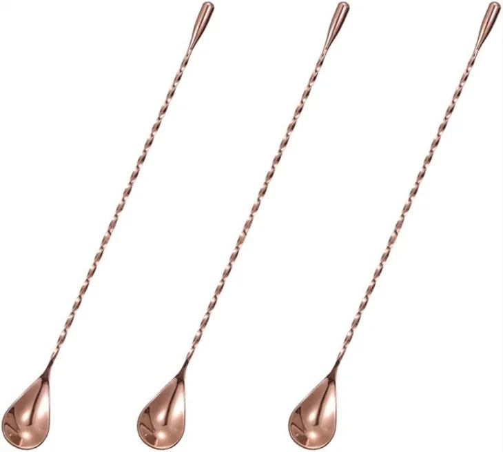 स्टेनलेस स्टील बारटेंडर मिक्सिंग बार चम्मच