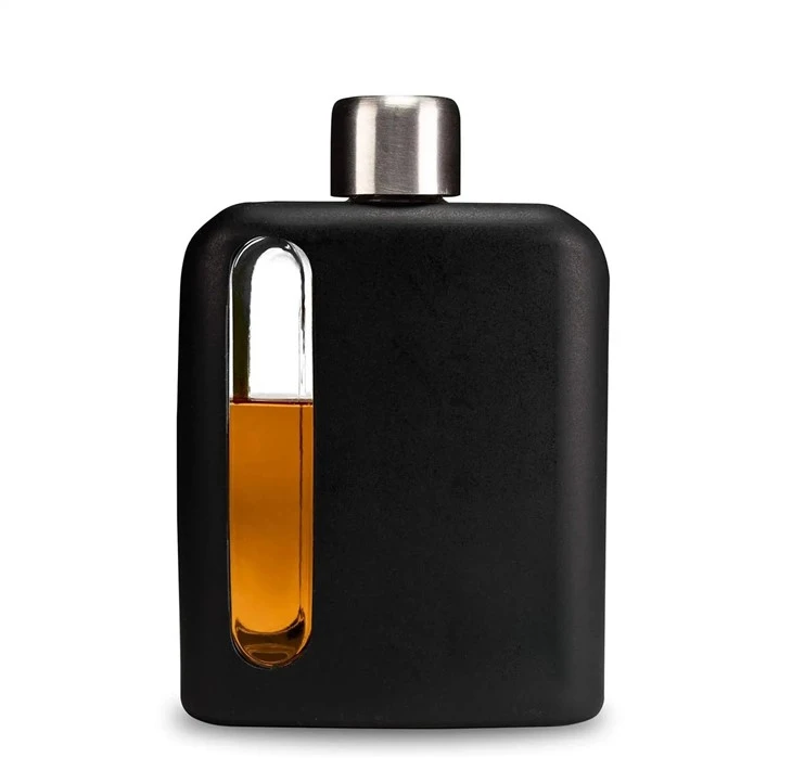 Personalized Glass Hip Flask Personalized Glass Hip Flask